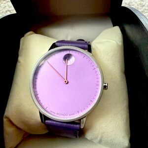 Movado Face Purple Watch
